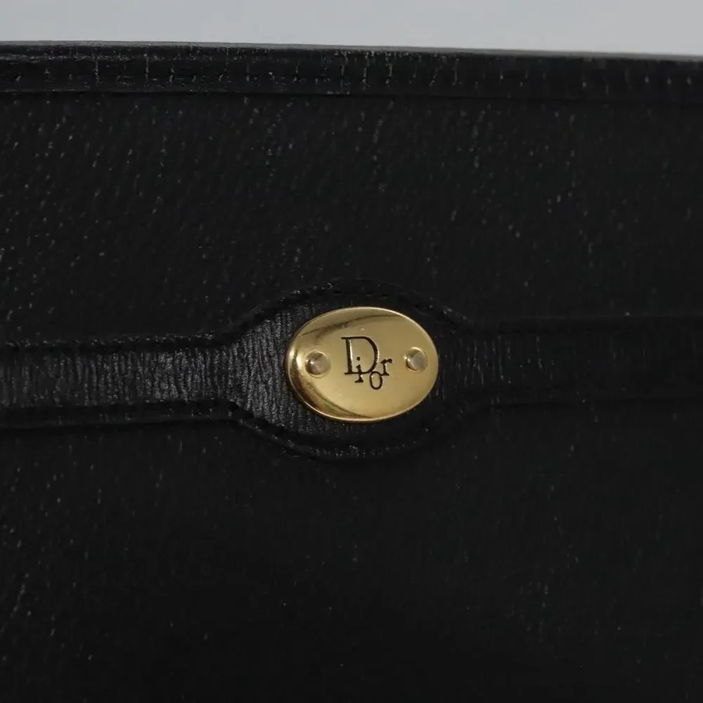 Dior Honeycomb Canvas Clutch Bag Black